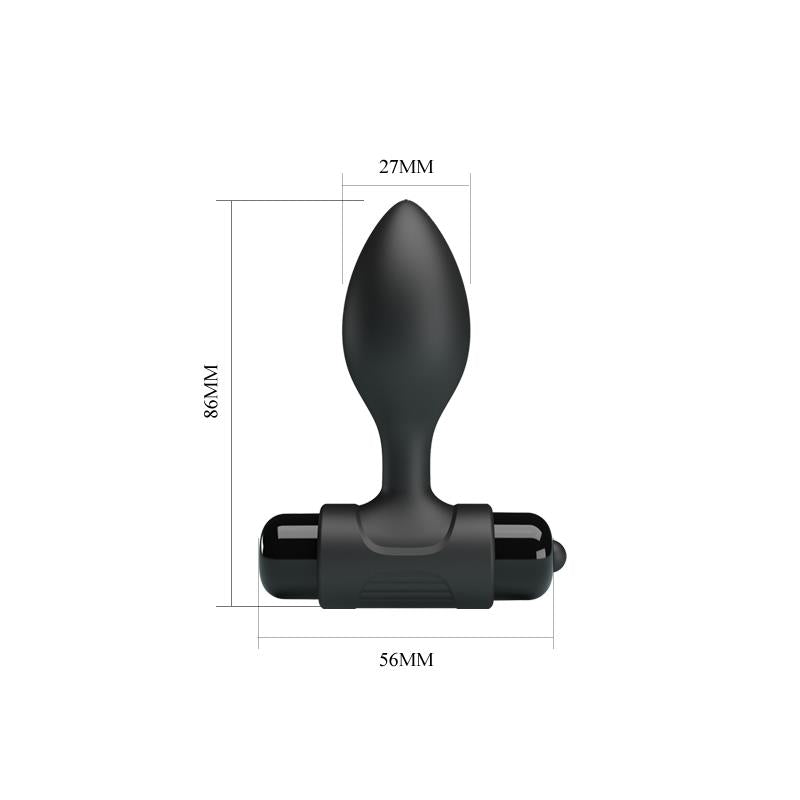 PRETTYLOVE - PLUG ANAL CON VIBRACIÓN SILCIONA