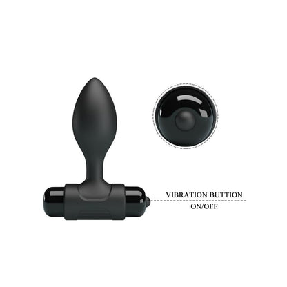 PRETTYLOVE - PLUG ANAL CON VIBRACIÓN SILCIONA