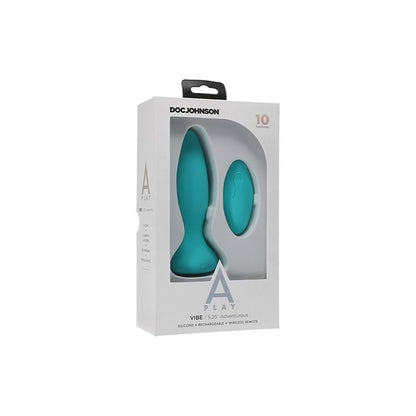 A-PLAY - PLUG ANAL COM VIBRAÇÃO VIBE ADVENTUROUS TURQUESA