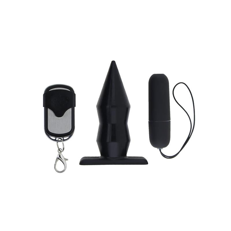 MOOVE - PLUG ANAL CON VIBRACIÓN Y CONTROL REMOTO NEGRO