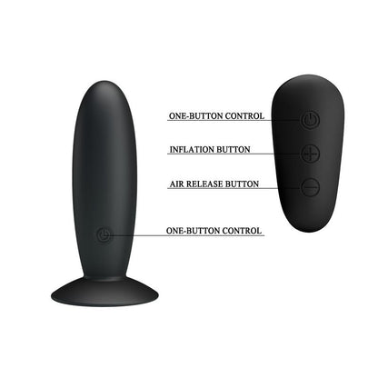 MR PLAY - PLUG ANAL CON VIBRACIÓN Y CONTROL REMOTO USB