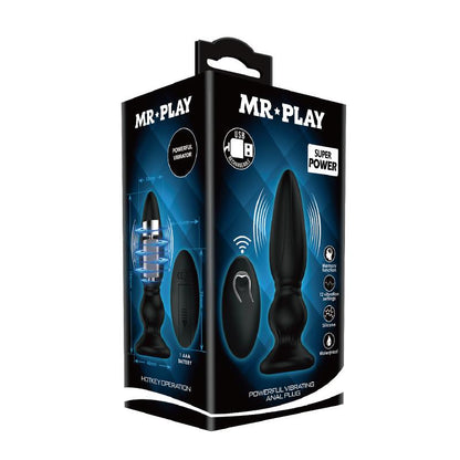 MR PLAY - PLUG ANAL CON VIBRACIÓN Y CONTROL REMOTO