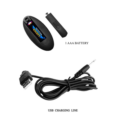 PRETTYLOVE - PLUG ANAL CON VIBRACIÓN Y ROTACIÓN CON CONTROL REMOTO USB