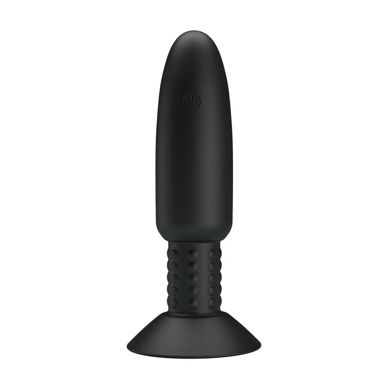 PRETTYLOVE - PLUG ANAL CON VIBRACIÓN Y ROTACIÓN CON CONTROL REMOTO USB
