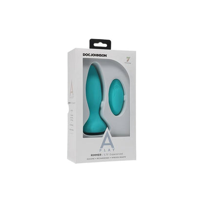 A-PLAY - PLUG ANAL COM VIBRAÇÃO E ROTAÇÃO RIMMER EXPERIENCED TURQUESA