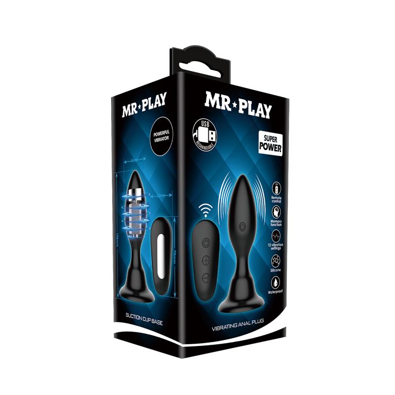 MR PLAY - PLUG ANAL CON VIBRACIÓN
