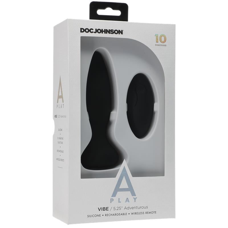 A-PLAY - PLUG ANAL CONTROL REMOTO VIBE ADVENTUROUS NEGRO