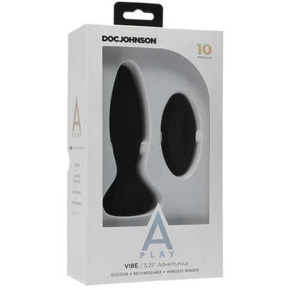 A-PLAY - PLUG ANAL CONTROL REMOTO VIBE ADVENTUROUS NEGRO