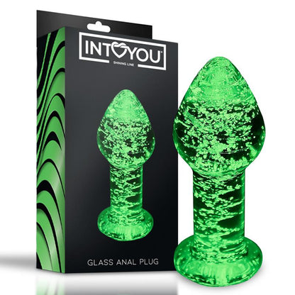 INTOYOU SHINING LINE - PLUG ANAL DE CRISTAL QUE BRILLA EN LA OSCURIDAD