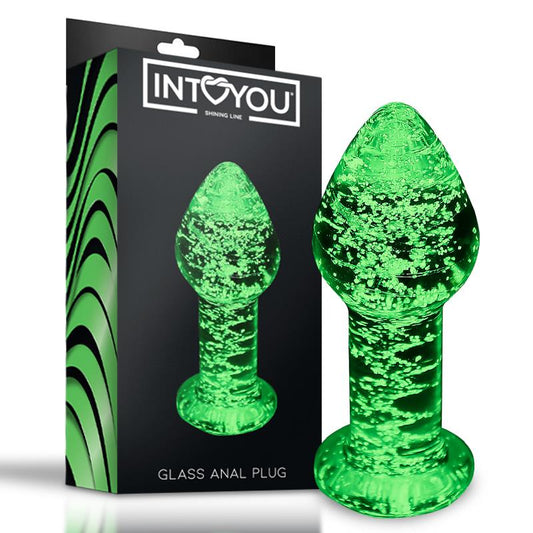 INTOYOU SHINING LINE - PLUG ANAL DE CRISTAL QUE BRILLA EN LA OSCURIDAD