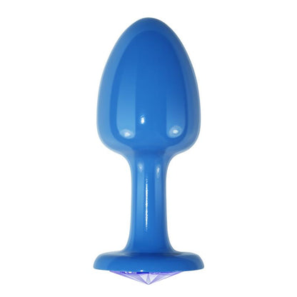 LOVETOY - PLUG ANAL DE METAL AZUL ROSEBUD CON JOYA AZUL