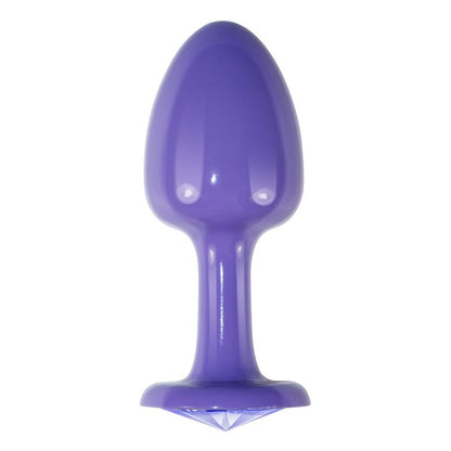 LOVETOY - PLUG ANAL DE METAL PÚRPURA ROSEBUD CON JOYA AZUL
