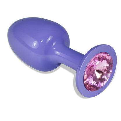 LOVETOY - PLUG ANAL DE METAL PÚRPURA ROSEBUD CON JOYA ROSA