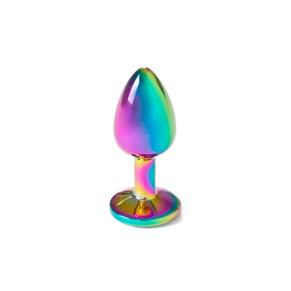 SECRET PLAY - PLUG ANAL DE METAL RAINBOW TALLA S