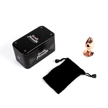 SECRET PLAY - PLUG ANAL DE METAL ROSE GOLD TALLA S