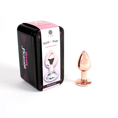 SECRET PLAY - PLUG ANAL DE METAL ROSE GOLD TALLA S