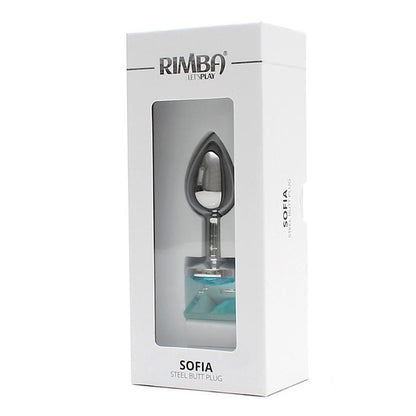 RIMBA TOYS - PLUG ANAL DE METAL SOFIA CON JOYA AZUL