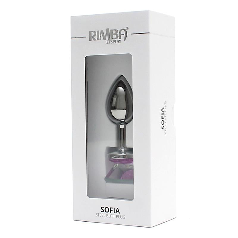 RIMBA TOYS - PLUG ANAL DE METAL SOFIA JOYA ROSA
