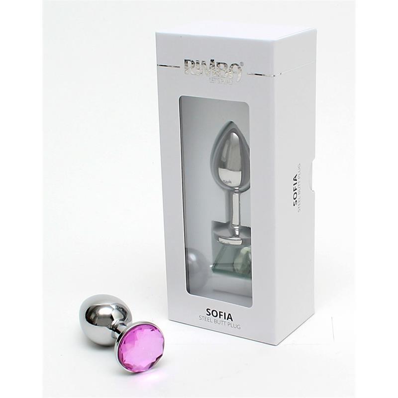 RIMBA TOYS - PLUG ANAL DE METAL SOFIA JOYA ROSA