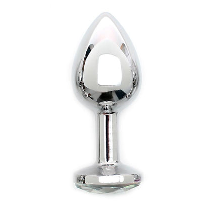 RIMBA TOYS - PLUG ANAL DE METAL SOFIA JOYA TRANSPARENTE