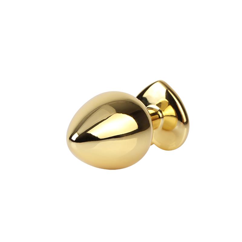 CHISA - PLUG ANAL DORADO CON JOYA TALLA M
