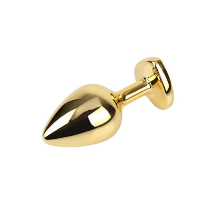 CHISA - PLUG ANAL DORADO CON JOYA TALLA M