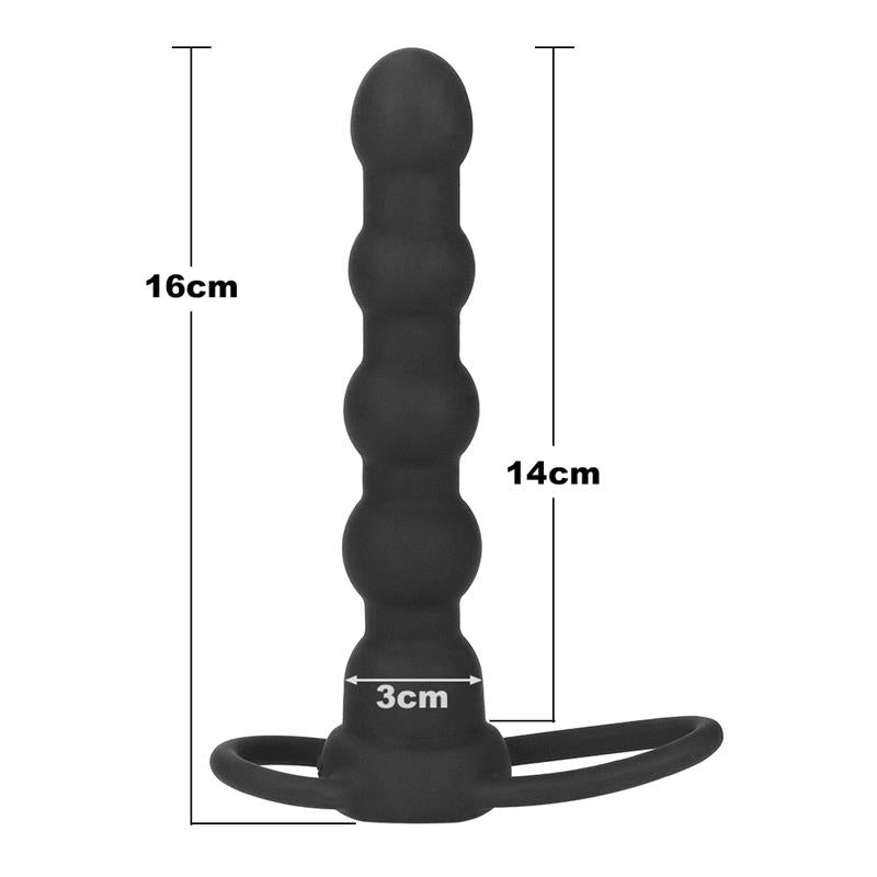 LOVETOY - PLUG ANAL DOUBLE PROBER CON VIBRACIÓN NEGRO
