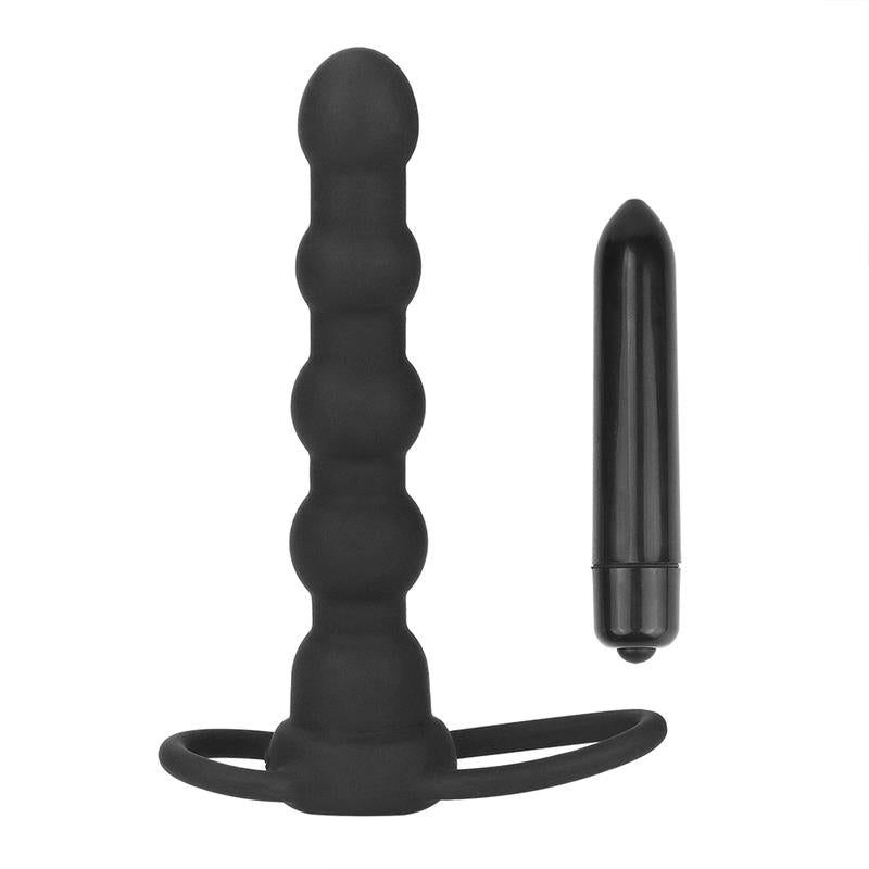 LOVETOY - PLUG ANAL DOUBLE PROBER CON VIBRACIÓN NEGRO