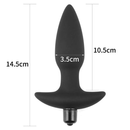 LOVETOY - PLUG ANAL FANTASY PLUG CON VIBRACIÓN NEGRO