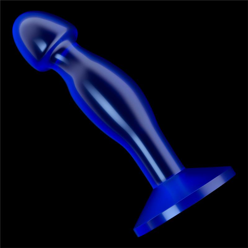 LOVETOY - PLUG ANAL FLAWLESS AZUL TRANSPARENTE 6.5