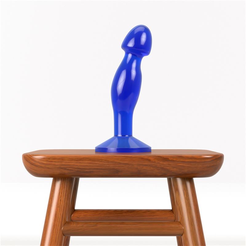 LOVETOY - PLUG ANAL FLAWLESS AZUL TRANSPARENTE 6.5