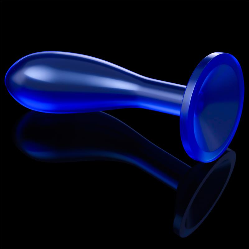 LOVETOY - PLUG ANAL FLAWLESS AZUL TRANSPARENTE 6