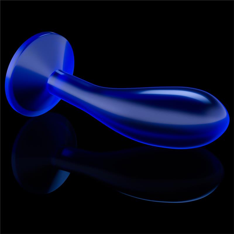 LOVETOY - PLUG ANAL FLAWLESS AZUL TRANSPARENTE 6