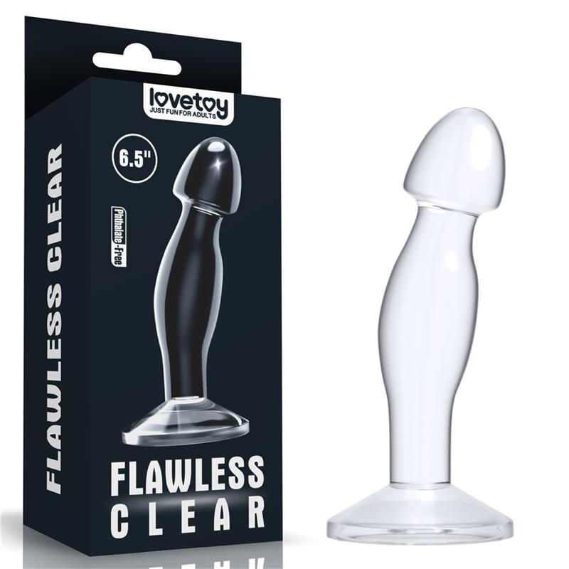 LOVETOY - PLUG ANAL FLAWLESS CLEAR 6.5 TRANSPARENTE