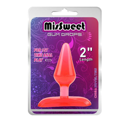 CHISA - PLUG ANAL GUN DROPS ROJO 6,6 X 2,4CM