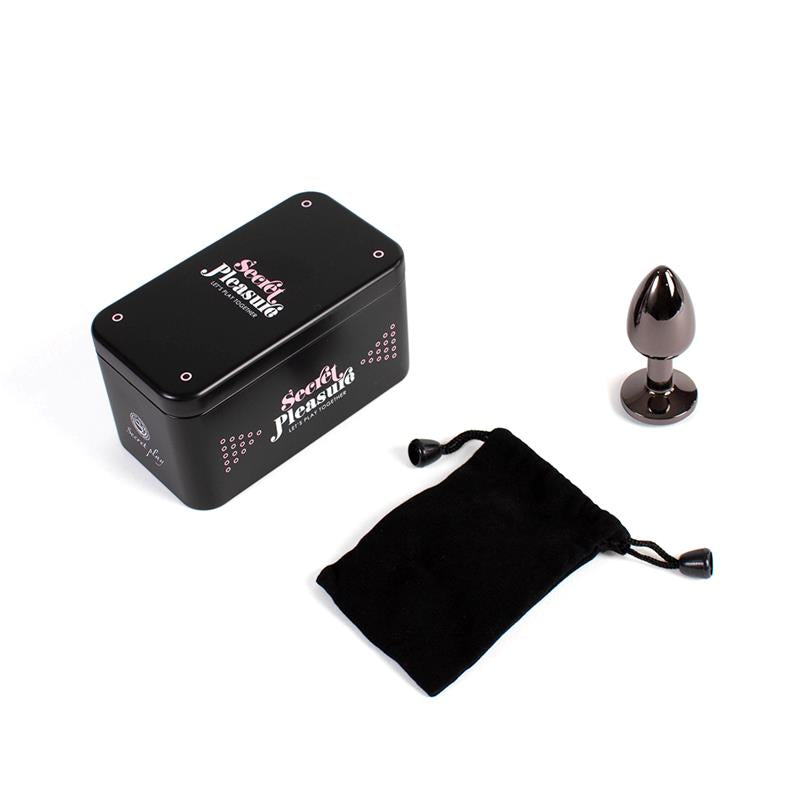 SECRET PLAY - PLUG ANAL GUNMETAL TALLA S