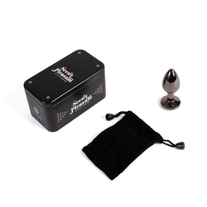 SECRET PLAY - PLUG ANAL GUNMETAL TALLA S