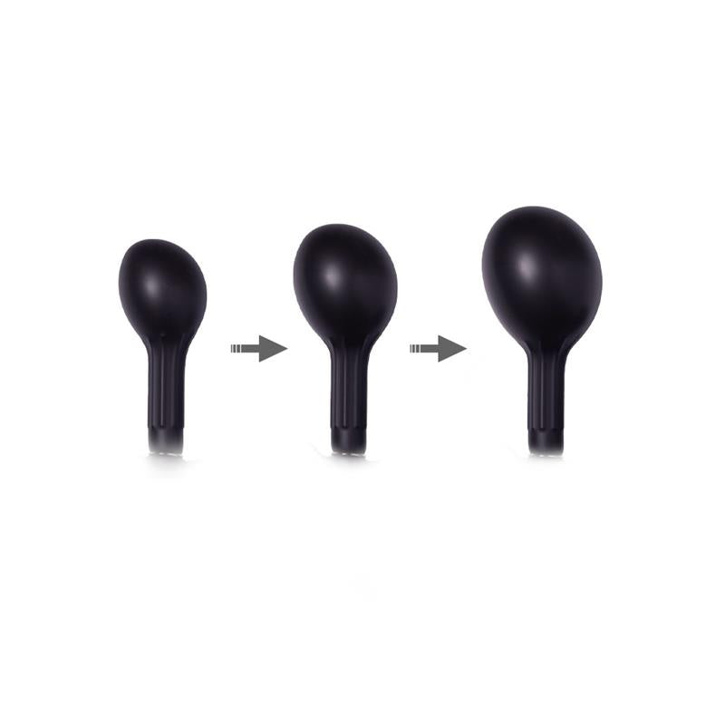 LATEX PLAY - PLUG ANAL INFLABLE CON BOMBA NEGRO