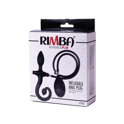 LATEX PLAY - PLUG ANAL INFLABLE CON BOMBA NEGRO