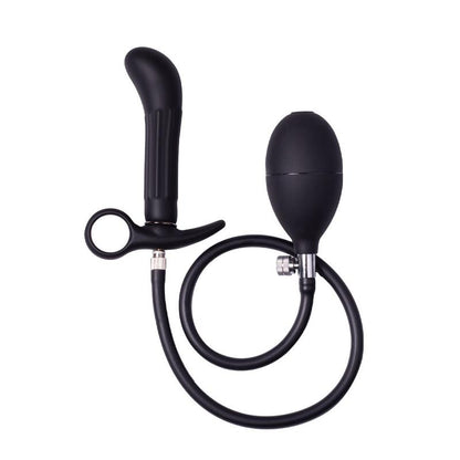 LATEX PLAY - PLUG ANAL INFLABLE CON BOMBA NEGRO
