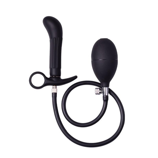 LATEX PLAY - PLUG ANAL INFLABLE CON BOMBA NEGRO