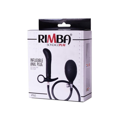 LATEX PLAY - PLUG ANAL INFLABLE CON BOMBA NEGRO