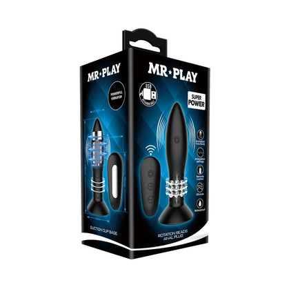 MR PLAY - PLUG CON BOLAS ROTADORAS NEGRO CONTROL REMOTO