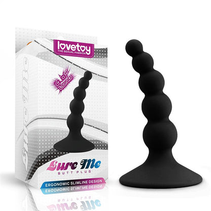 LOVETOY - PLUG ANAL LURE ME SILICONA NEGRO