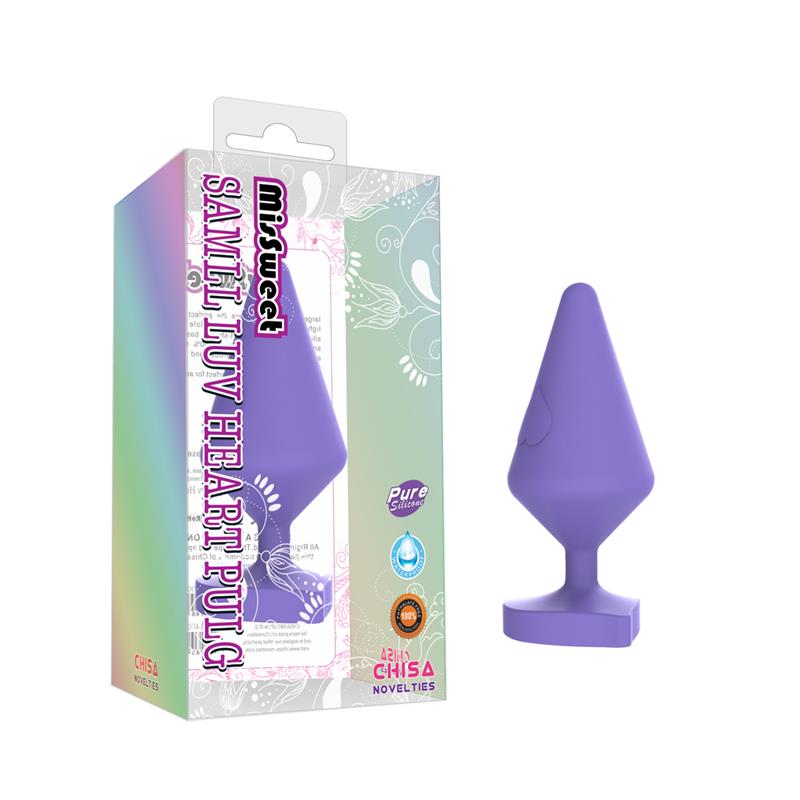 CHISA - PLUG ANAL LUV HEART LARGE PURPURA
