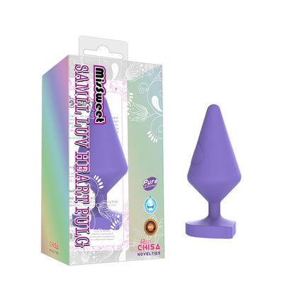 CHISA - PLUG ANAL LUV HEART LARGE PURPURA