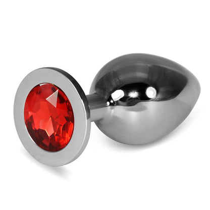 LOVETOY - PLUG ANAL METAL ROSEBUD CLASSIC CON JOYA ROJO TALLA L