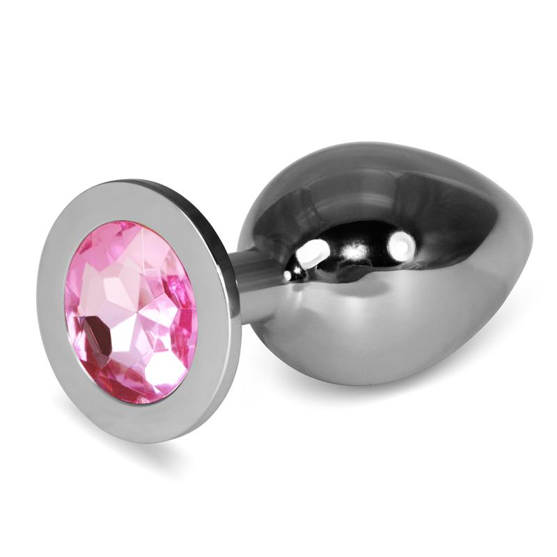 LOVETOY - PLUG ANAL METAL ROSEBUD CLASSIC CON JOYA ROSA TALLA L