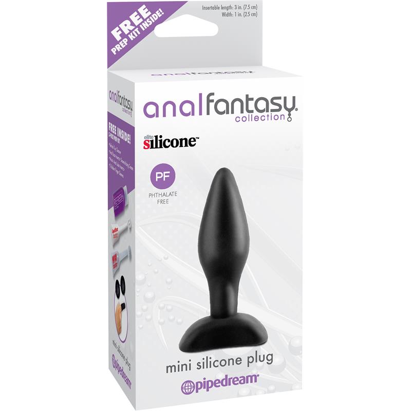 ANAL FANTASY COLLECT. - PLUG ANAL MINI SILICONA - COLOR NEGRO