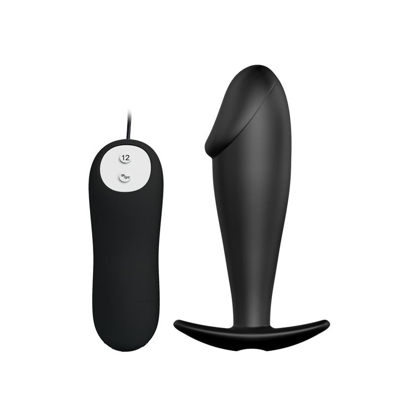 PRETTYLOVE - PLUG ANAL NEGRO CON MANDO